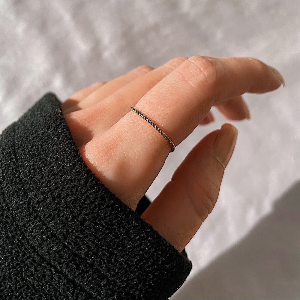 14K Gold Filled Twisted Band Ring